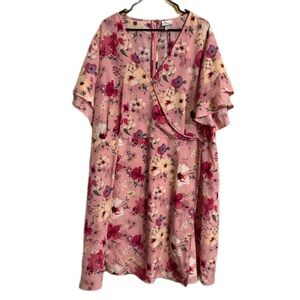 Ava & Viv Pink Floral Dress
